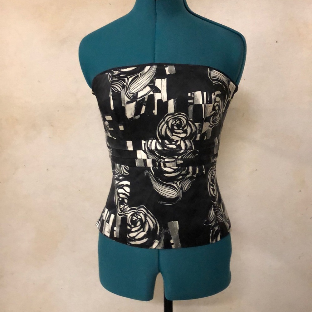 WHBM White House Black Market Floral Corset Size 8
